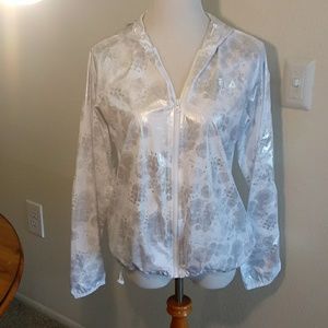 Flia sport jacket size small white & silver